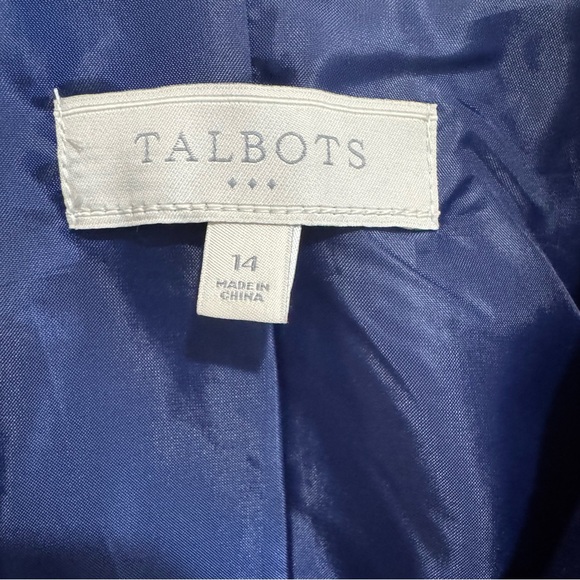 Talbots Royal Blue Velvet Blazer - Picture 2 of 9